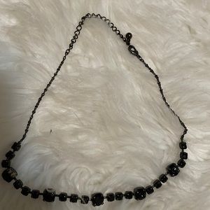 Black stones necklace